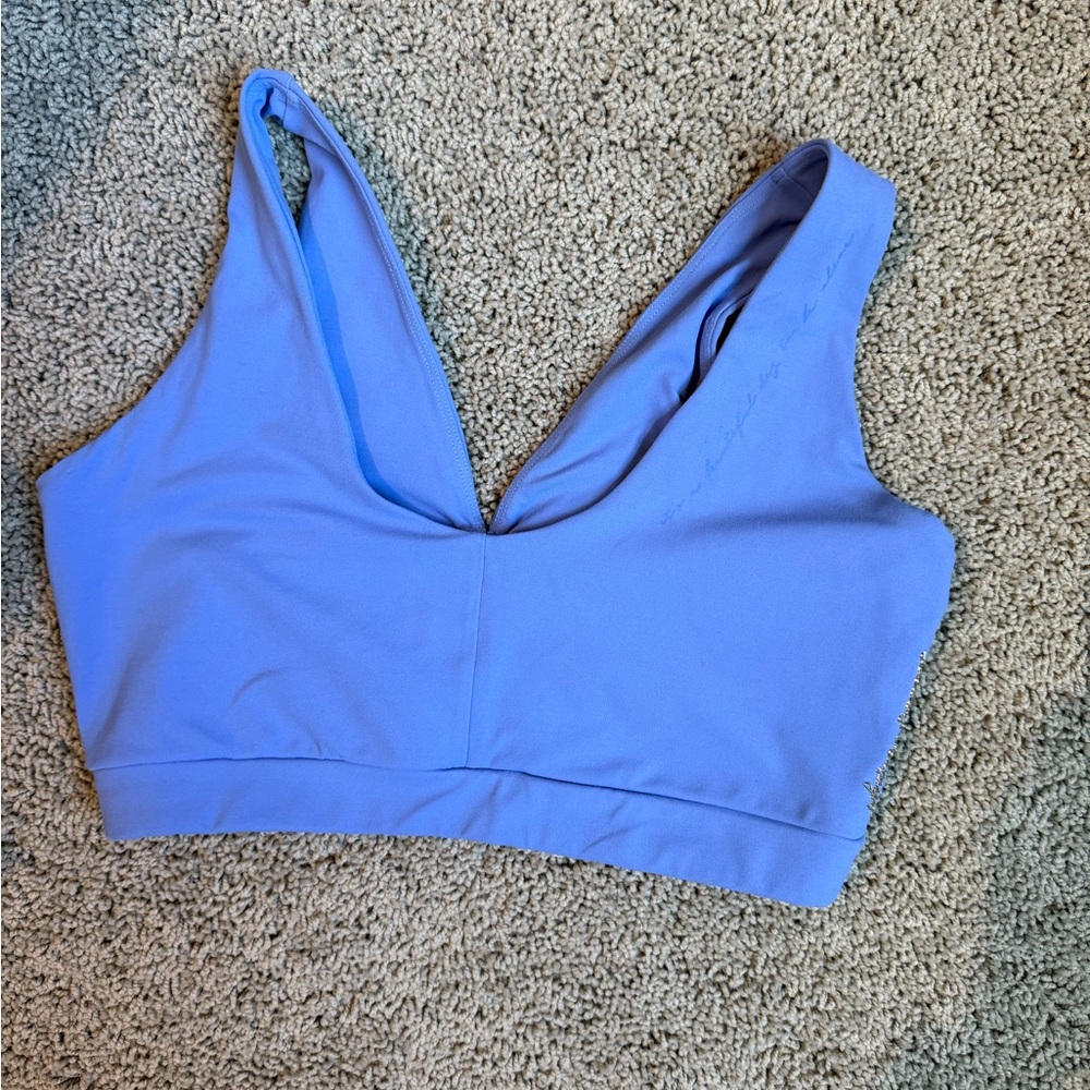 Gymshark Blue Athletic Sports Bra with Racerback